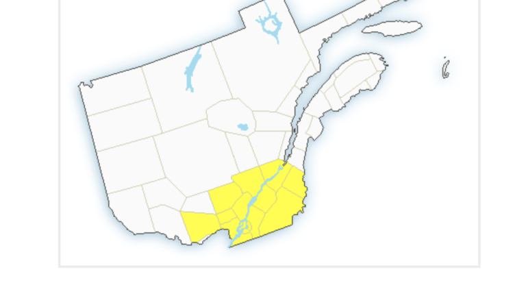 Alerte météo pour le sud du Québec