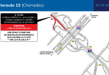 Fermeture complète de l’autoroute 13 (Chomedey)
