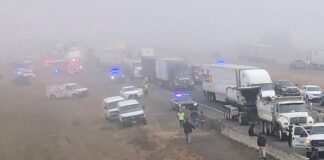Carambolage sur l’Interstate 5 en Oregon : environ 20 semi-remorques impliqués