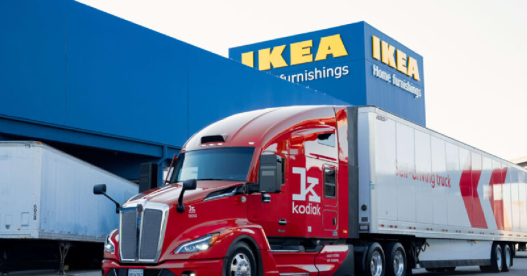 IKEA teste des camions de livraison sans conducteur