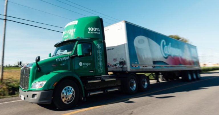Les premiers camions 100% électriques de Kruger prennent la route