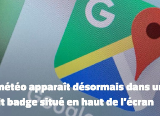 Nouvelle fonction météo dans Google Maps pour Android