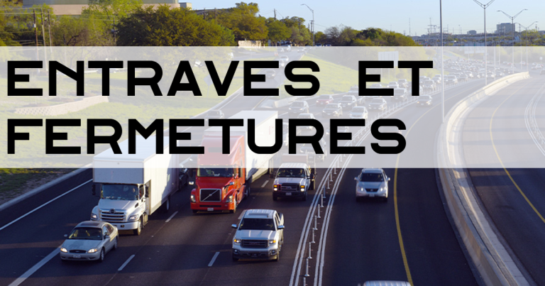 Entraves sur le pont de Québec du 22 octobre au 31 décembre