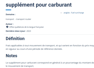 L’OQLF présente « Sur la bonne voie », un lexique pour le camionnage