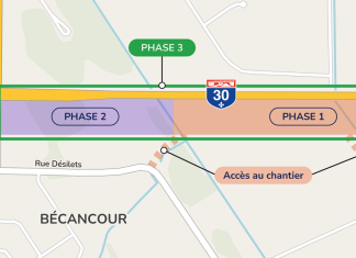 Réaménagement de l’Autoroute 30 à Bécancour