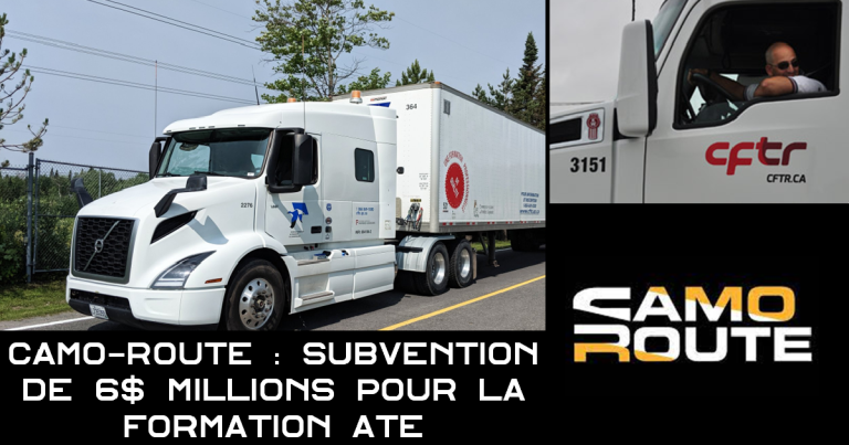 Camo-Route subventionnée pour formation ATE avec le CFTR et CFTC