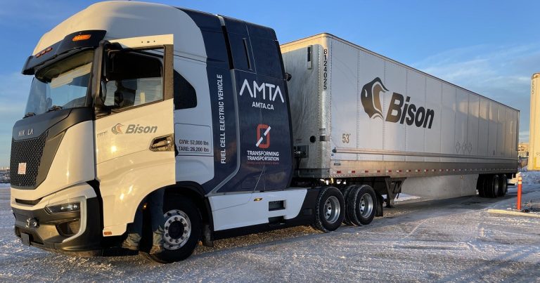 Un camion à hydrogène parcourt 519 km en Alberta par -10 °C