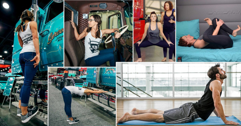 6 poses simples pour pratiquer du yoga sur la route, avec votre camion