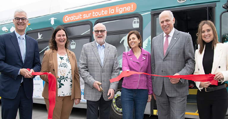 Première ligne de transport en commun au gaz naturel renouvelable au Québec