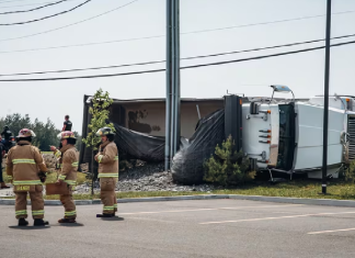 Perturbation routière à Granby suite au renversement d’un camion