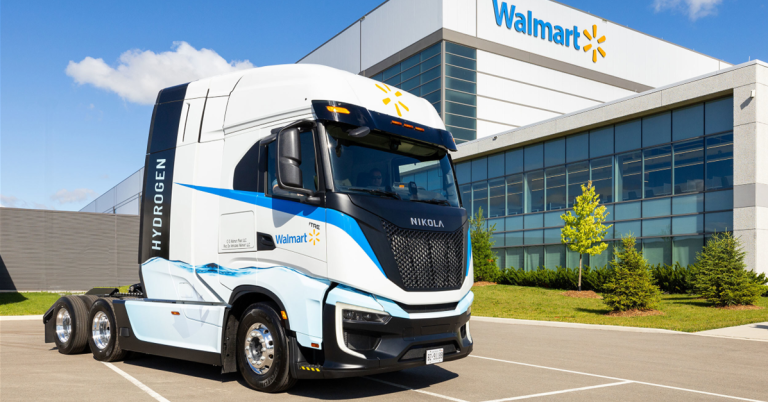 Walmart s&rsquo;arrête sur le camion Nikola électrique alimentée à l&rsquo;hydrogène