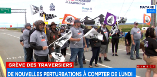 Grève des traversiers : Matane-Baie-Comeau-Godbout suspendu