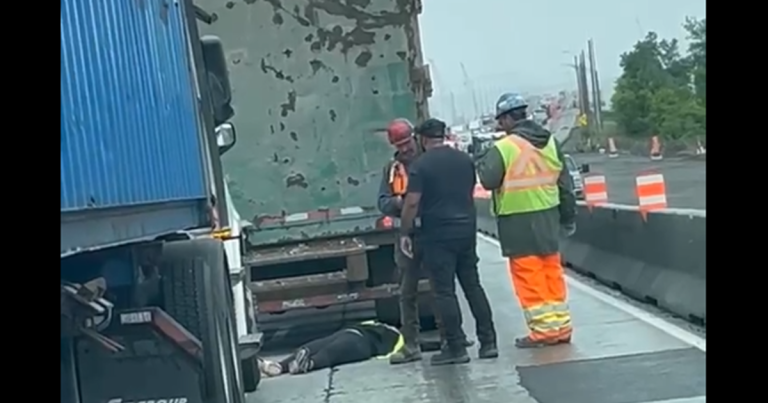 Camionneuse agressée sur le pont de l&rsquo;Île-aux-Tourtes : un homme dans la quarantaine arrêté