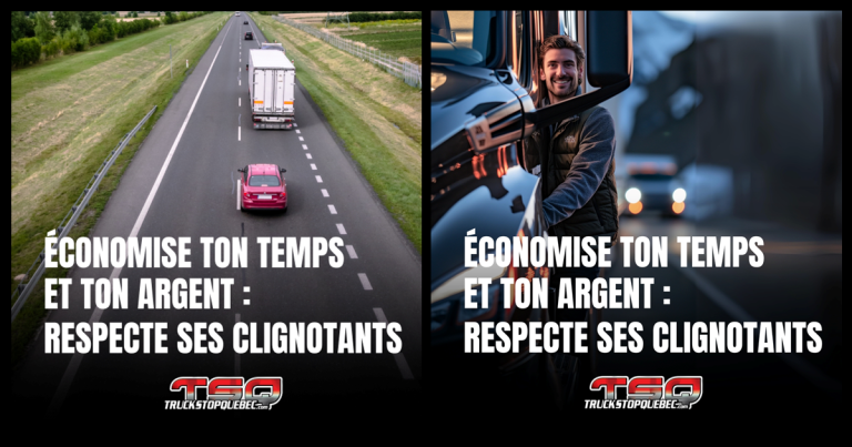 Économise ton temps et ton argent : respecte ses clignotants!