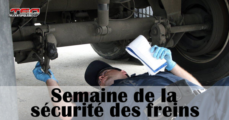 Dates de la Semaine de la sécurité des freins 2024 de la CVSA