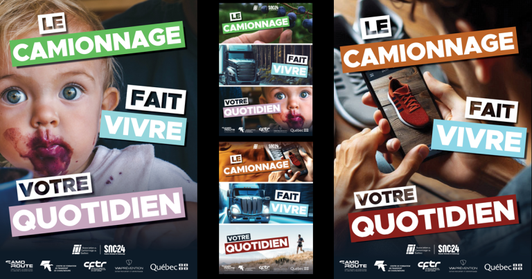 « Le Camionnage fait vivre votre quotidien » par l&rsquo;Association du camionnage du Québec (ACQ)