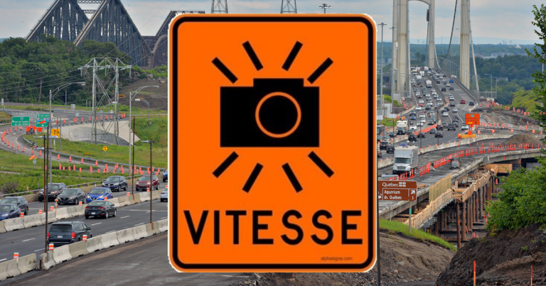 Surveillance par radar photo mobile sur le boulevard Laurier