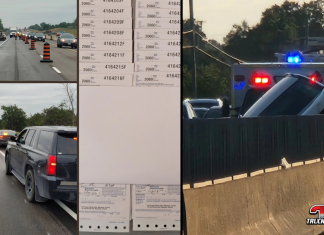 Plusieurs conducteurs sanctionnés par l’OPP pour distraction au volant en Ontario Un camion citerne se renverse et plusieurs conducteurs sanctionnés par l'OPP pour distraction au volant en Ontario