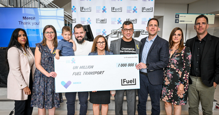 Fuel Transport fait un don d’un million de dollars à l’Hôpital de Montréal pour enfants