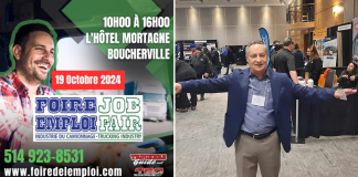 Six ans de succès avec la Foire de l’Emploi du Camionnage! Foire de l'Emploi du Camionnage au Centre des Congrès de l’Hôtel Mortagne à Boucherville, le 19 octobre 2024, organisée par Jean Raymond et Truck Stop Québec.