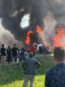 Camionneur coupable du carambolage impliquant Jagmeet Grewal sur la 440, avec quatre morts et 15 blessés - photo de l'accident.