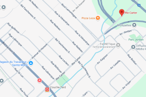 Interception d'un poids lourd sur la route Carter à Sainte-Marie par la police de la MRC de la Nouvelle-Beauce dans un 'no truck'.