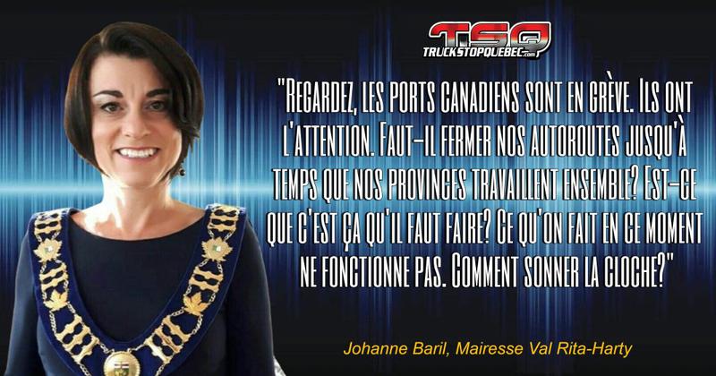 Johanne Baril, mairesse de Val Rita dans le nord de l'Ontario, tire la sonnette d’alarme sur les dangers liés à la route 11/17 et au transport routier.