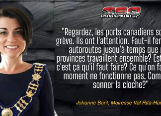 Transport dans le Nord de l’Ontario : La mairesse Johanne Baril tire la sonnette d’alarme sur les dangers des routes 11/17 Johanne Baril, mairesse de Val Rita dans le nord de l'Ontario, tire la sonnette d’alarme sur les dangers liés à la route 11/17 et au transport routier.