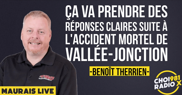 Benoit Therrien revient sur l&rsquo;accident tragique d&rsquo;Alexandra Poulin à CHOI 98,1 Radio X