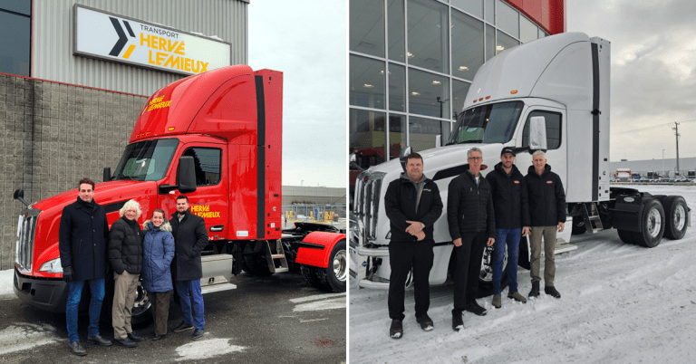 Deux camions Peterbilt au gaz naturel livrés : une première canadienne signée Excellence Peterbilt