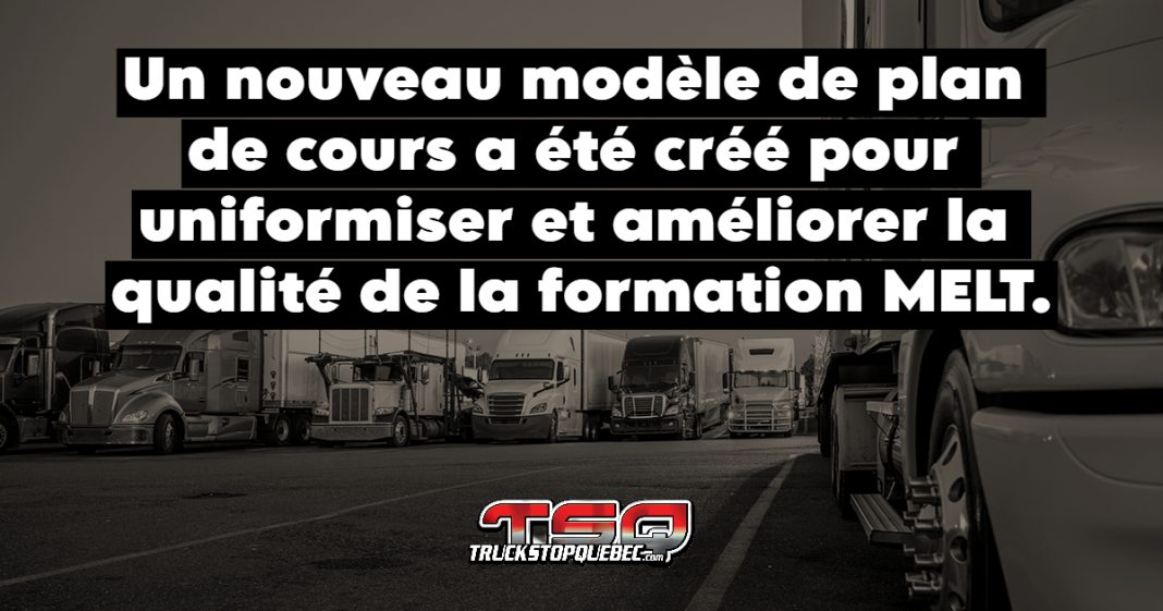 Nouveau modèle pour le programme MELT pour les camionneurs en Ontario.