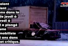 Un automobiliste dans un état critique après une collision avec un camion Scène d'une grave collision à Laval où un automobiliste s'est encastrée sous un camion, nécessitant l'intervention des secours.