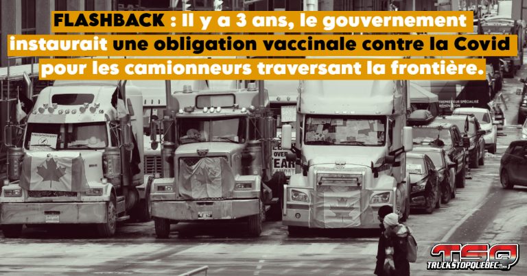 Vaccination obligatoire des camionneurs : trois ans après, retour sur une mesure controversée