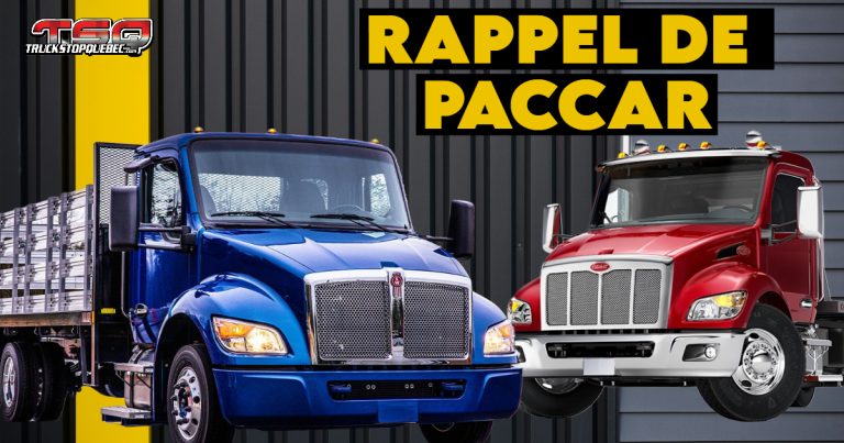 Rappel de Paccar pour 8 modèles de Kenworth et Peterbilt