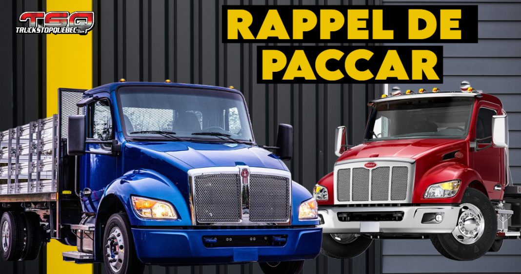 Camions de Peterbilt et de Kenworth pour illustrer le rappel du fabricant Paccar.