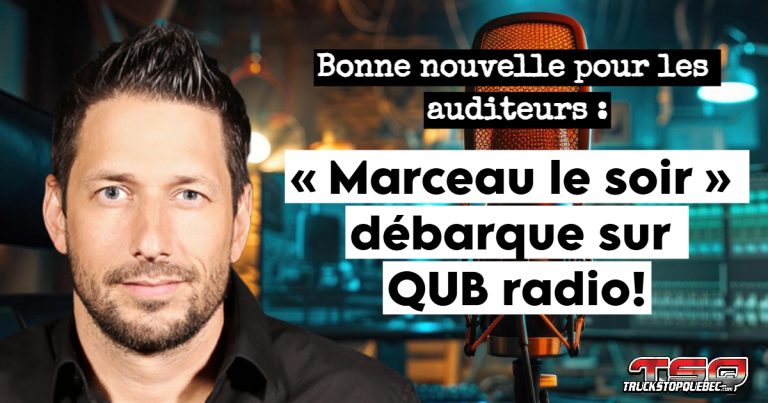 Bonne nouvelle pour les auditeurs : « Marceau le soir » débarque sur QUB radio!