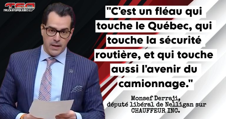 Monsef Derraji dépose une motion contre “Chauffeur Inc.” et déplore l’inaction de la CAQ