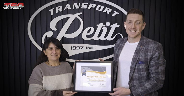 Transport Petit 1997 inc. parmi l’élite des transporteurs au Canada