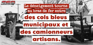 Châteauguay : tensions entre cols bleus et camionneurs artisans dans le déneigement Une opération de déneigement en cours à Châteauguay, marquée par des tensions entre cols bleus et camionneurs artisans.