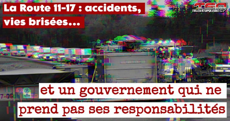 La route 11-17 en Ontario : des accidents, des vies brisées… et un gouvernement irresponsable