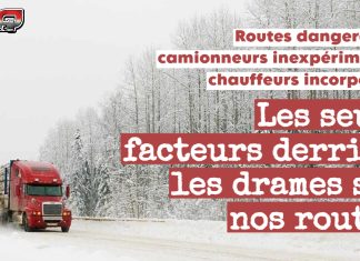 Camionnage : Des vies perdues pendant que le système dort au gaz Camion lourd sur une route canadienne, reflet des enjeux de formation, de sécurité et de conditions de travail dans l'industrie du camionnage.