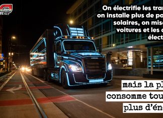L’électrification du transport : une solution pleine de promesses… et de défis Un camion électrique, illustrant les défis de l’électrification du transport routier dans un contexte de forte demande énergétique mondiale.