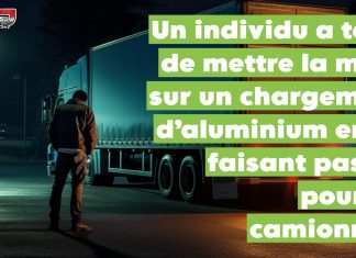 Tentative de vol par un « faux camionneur » stoppée à l’Aluminerie de Bécancour Arrestation d’un individu à l’Aluminerie de Bécancour après une tentative de vol d’aluminium avec un camion volé, une fausse identité de camionneur et de faux papiers.