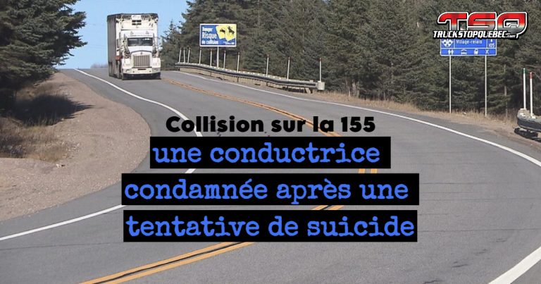 Collision sur la 155 : une conductrice condamnée après une tentative de suicide-par-camion