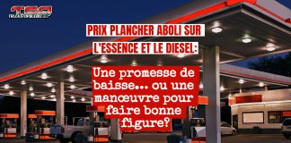 Prix plancher aboli : quel impact à la pompe pour l’essence et le diesel? Un camion se ravitaille en diesel dans une station-service au Québec, alors que le prix plancher vient d’être aboli pour ces deux types de carburants.