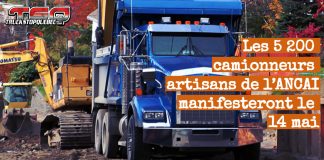 Les camionneurs artisans de l’ANCAI préparent une manifestation massive Plus de 5 000 camionneurs artisans de l’ANCAI participeront à une manifestation pour dénoncer les dérives dans le transport en vrac au Québec.