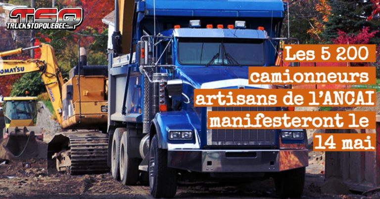 Les camionneurs artisans de l&rsquo;ANCAI préparent une manifestation massive