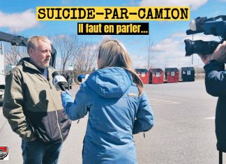 Camionneur victime d’un suicide-par-camion : témoignage d’un homme marqué par le SSPT Camionneur victime d’un suicide-par-camion : témoignage d’un homme marqué par le SSPT - Benoit Therrien en discute avec la journaliste Anne-Marie Lemay,