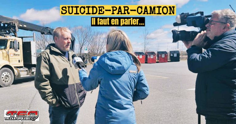Camionneur victime d’un suicide-par-camion : témoignage d’un homme marqué par le SSPT