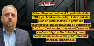 Chauffeur Inc : Un appel urgent à resserrer l’étau dans le camionnage Stephen Laskowski s'exprime sur le modèle Chauffeur Inc qui prend une ampleur démesurée dans le camionnage au Canada, particulièrement en Ontario au profit des transporteurs qui respectent les règles d'embauche.